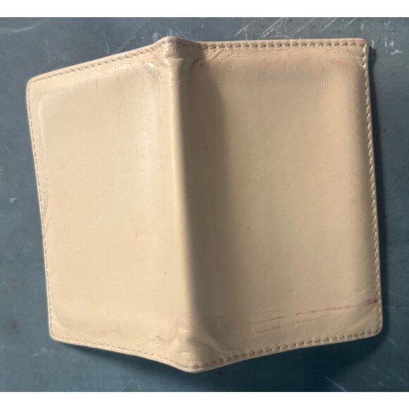 Comme Des Garçons Beige Leather Card Holder - Picture 3 of 5